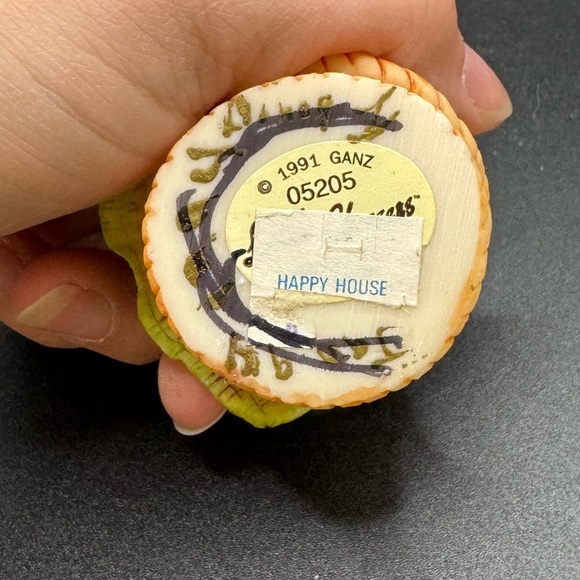 Ganz 1991 Little Cheesers Picnic Basket W/ Food Hat & Blanket Figurine # 05205 - Picture 3 of 5